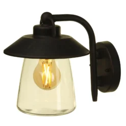 Lutec Cate E27 IP44 Outdoor Wall Lantern - Black With Rust Effect 10 Lutec Cate E27 IP44 Outdoor Wall Lantern - Black With Rust Effect -EGLO SALES 12819161 2034952656731810