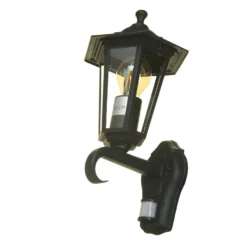 Lutec Corniche PIR Outdoor Wall Lantern - Black 10 Lutec Corniche PIR Outdoor Wall Lantern - Black -EGLO SALES 12819204 8204832981700393