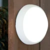 Lutec Slim Outdoor Wall Light - White