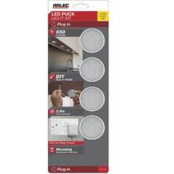 Arlec Warm White LED Puck Light Set -EGLO SALES 12823690 1034833197033640
