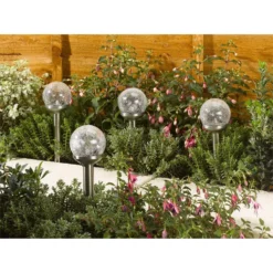 Crackle Ball Solar Outdoor Stake Light - 8cm 7 Crackle Ball Solar Outdoor Stake Light - 8cm -EGLO SALES 12835748 1684832990092773