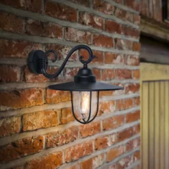 Lutec Lucy Outdoor Wall Lantern - Black