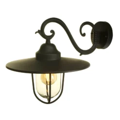 Lutec Lucy Outdoor Wall Lantern - Black -EGLO SALES 12840500 1704833193538328