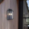 Lutec Holly Outdoor Wall Lantern - Black 1 Lutec Holly Outdoor Wall Lantern - Black -EGLO SALES 12840506 1534952656944735