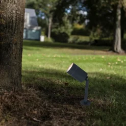 Lutec Rado Outdoor Ground Spike Light - Graphite