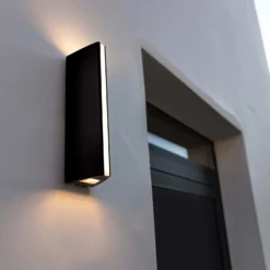 Lutec Leo LED Up & Down Outdoor Wall Light - Anthracite -EGLO SALES 12840627 1824952656643943