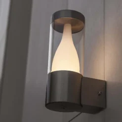 Lutec Virgo LED Stainless Steel Outdoor Wall Light