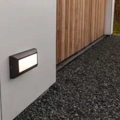 Lutec Helena LED Surface Mounted Outdoor Brick Light - Anthracite 8 Lutec Helena LED Surface Mounted Outdoor Brick Light - Anthracite -EGLO SALES 12840735 1954952694886542
