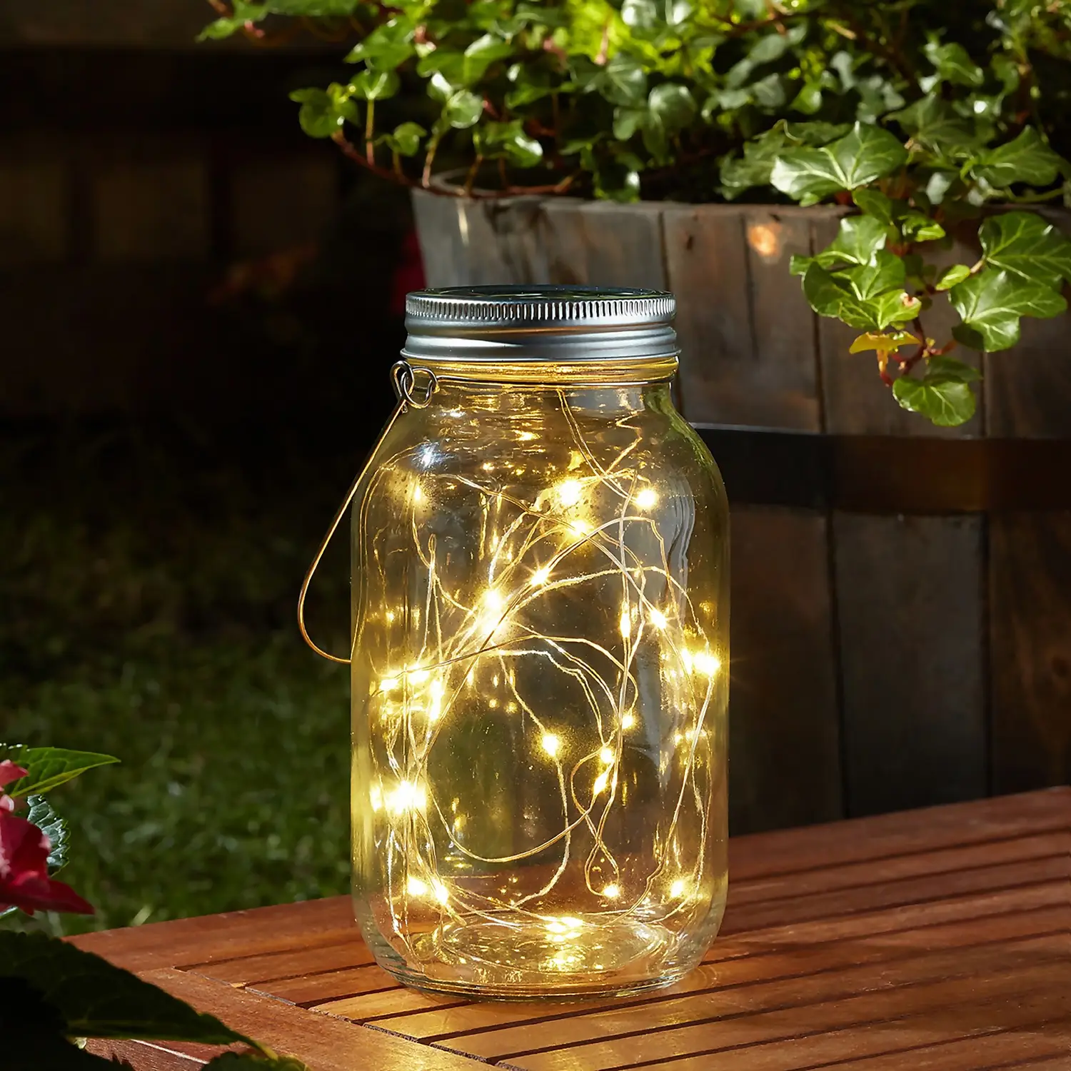 Firefly LED Decor Jar Lantern (Battery Operated) 3 Firefly LED Decor Jar Lantern (Battery Operated)