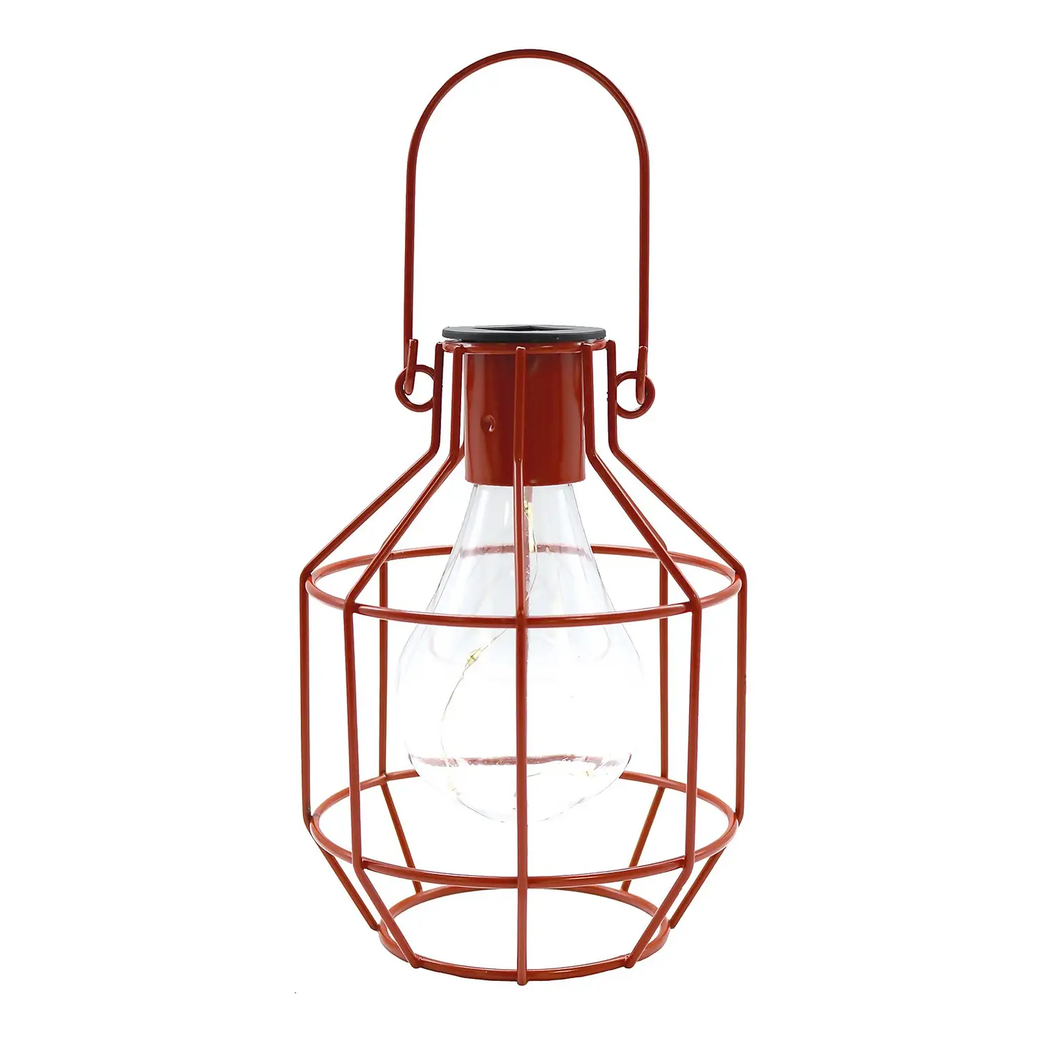 House Beautiful Firefly Solar Powered Caged Lantern 6 House Beautiful Firefly Solar Powered Caged Lantern - Image 4