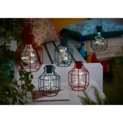House Beautiful Firefly Solar Powered Caged Lantern 13 House Beautiful Firefly Solar Powered Caged Lantern -EGLO SALES 13280804 9644948223840454
