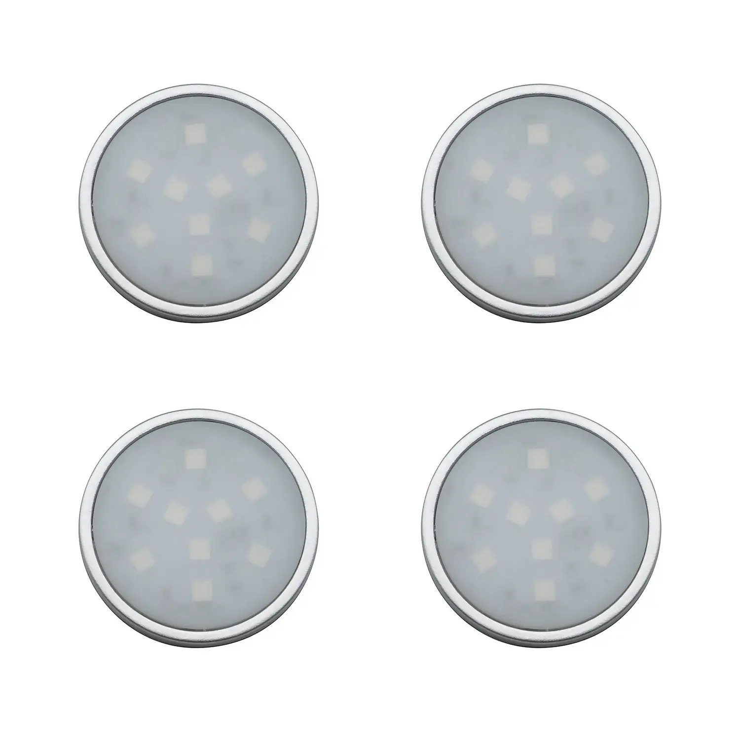Set Of 4 RGB LED Puck Lights 2 Set Of 4 RGB LED Puck Lights