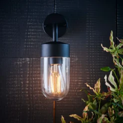 North Outdoor Wall Light - Black -EGLO SALES 13794242 9784957105363950