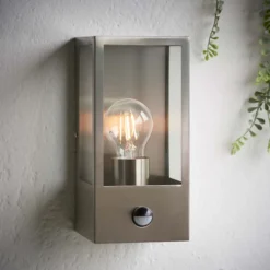 Oxford PIR Outdoor Wall Light - Stainless Steel