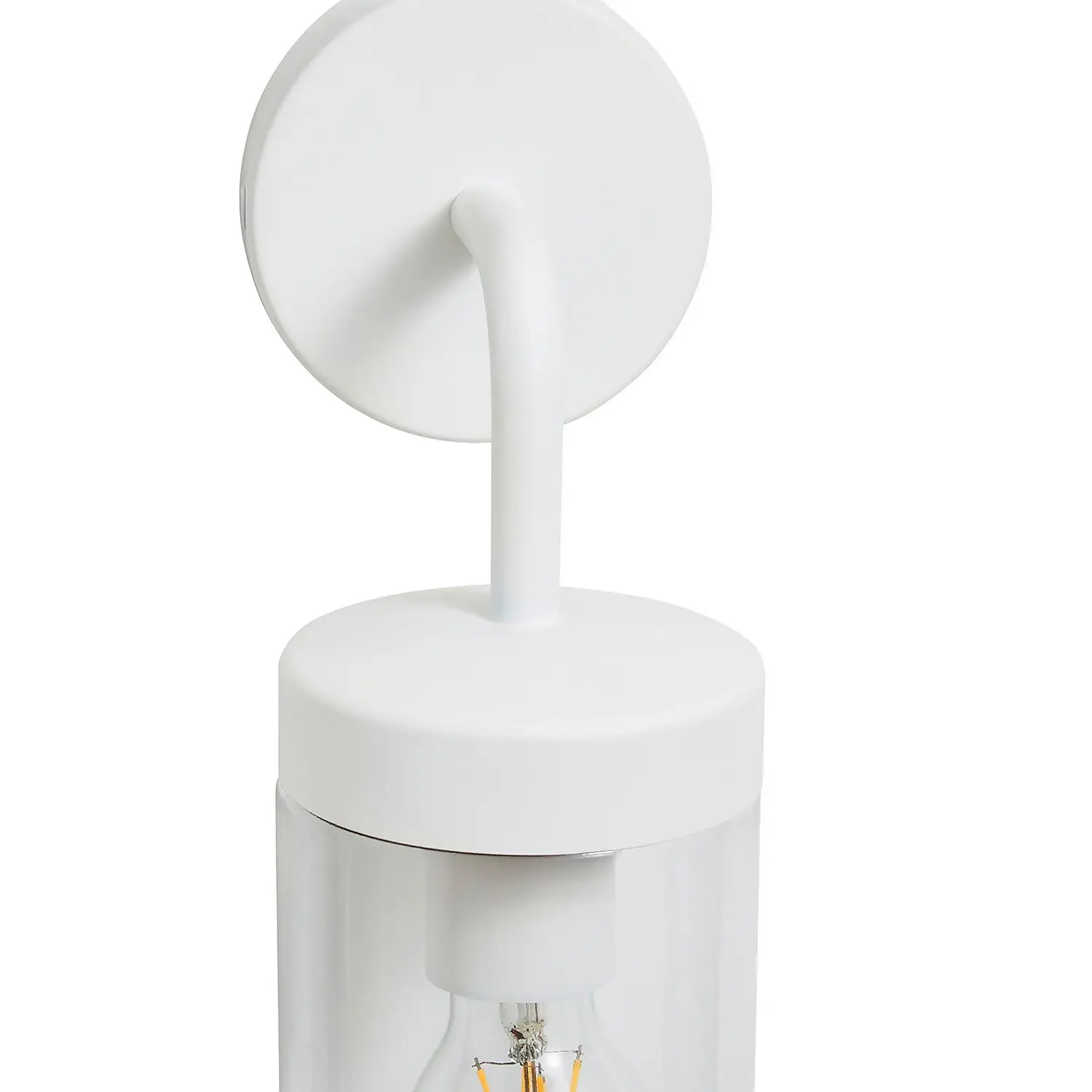 Kew Curved Arm E27 Outdoor Wall Light - Ivory 6 Kew Curved Arm E27 Outdoor Wall Light - Ivory - Image 4