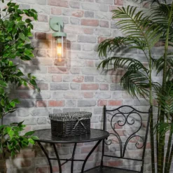 Kew Curved Arm E27 Outdoor Wall Light - Mint 11 Kew Curved Arm E27 Outdoor Wall Light - Mint -EGLO SALES 13924367 1554981979588862