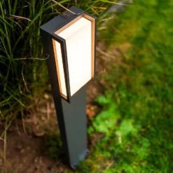 Lutec Qubo LED Outdoor Bollard Light - Anthracite 10 Lutec Qubo LED Outdoor Bollard Light - Anthracite -EGLO SALES 13950213 1584993071774315