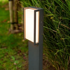 Lutec Qubo LED Outdoor Bollard Light - Anthracite 11 Lutec Qubo LED Outdoor Bollard Light - Anthracite -EGLO SALES 13950213 1864993071817686