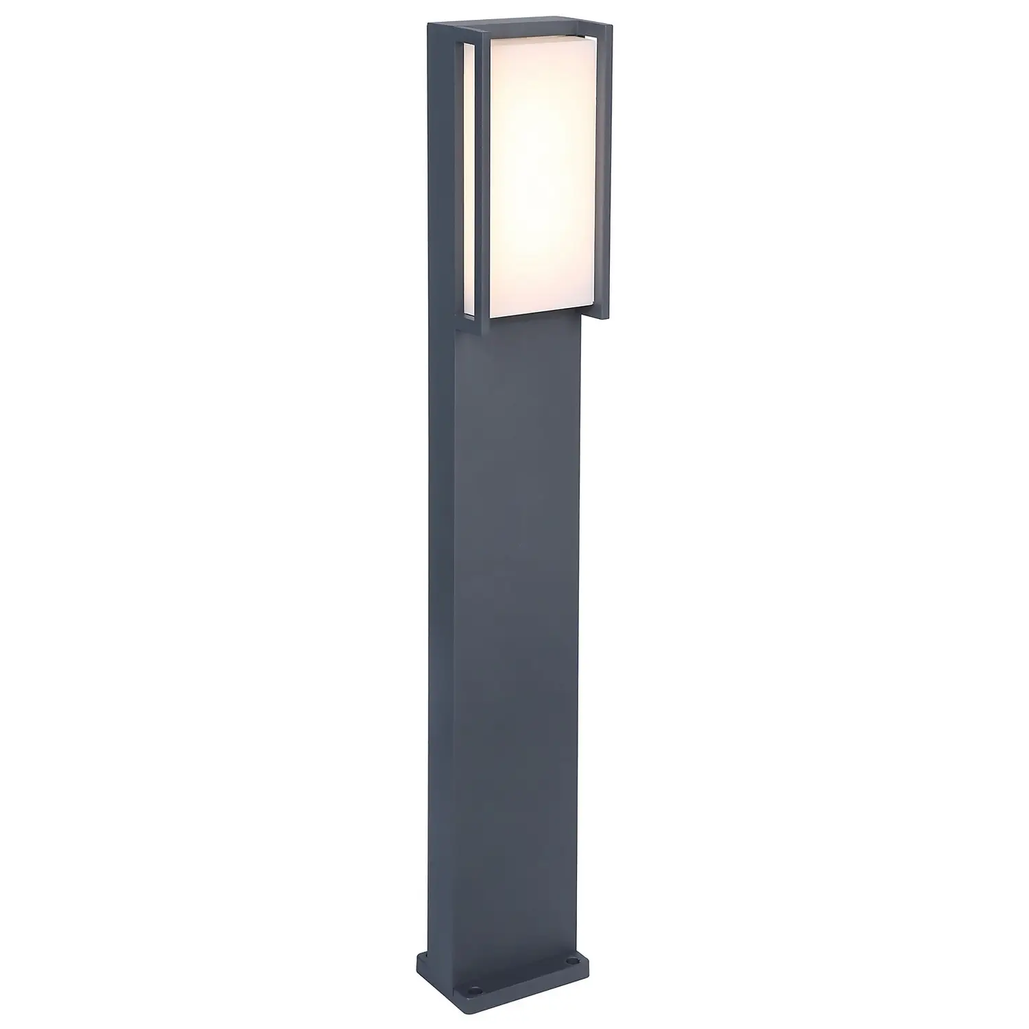 Lutec Qubo LED Outdoor Bollard Light - Anthracite 4 Lutec Qubo LED Outdoor Bollard Light - Anthracite - Image 2