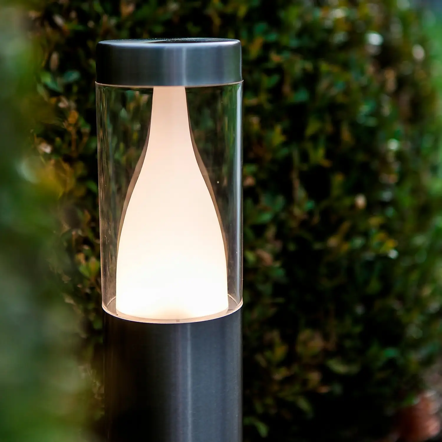 Lutec Virgo LED Outdoor Bollard Light - Stainless Steel 5 Lutec Virgo LED Outdoor Bollard Light - Stainless Steel - Image 3
