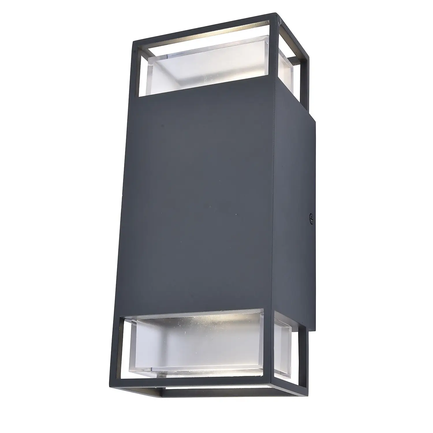 Lutec Ridge 2x GU10 Outdoor Wall Light - Anthracite - Image 2