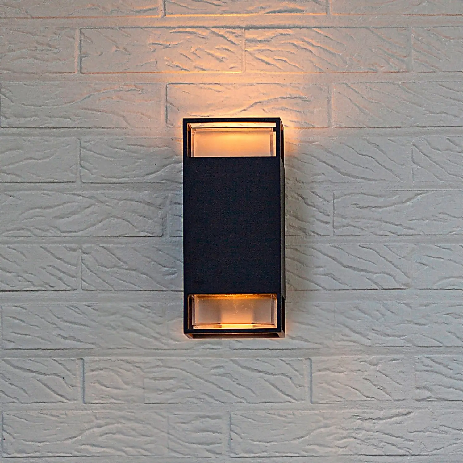 Lutec Ridge 2x GU10 Outdoor Wall Light - Anthracite