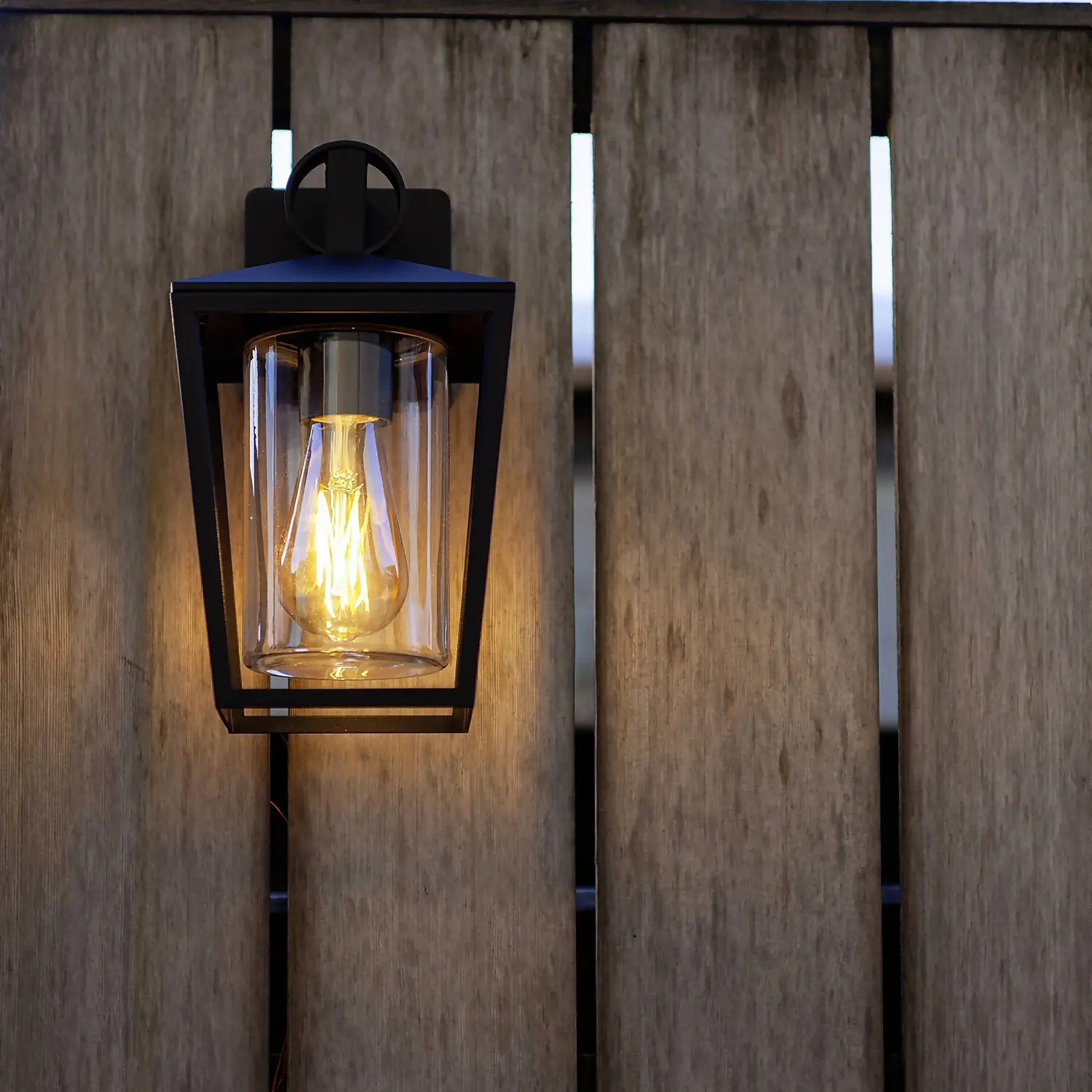 Lutec West E27 Outdoor Wall Lantern - Black 7 Lutec West E27 Outdoor Wall Lantern - Black - Image 5