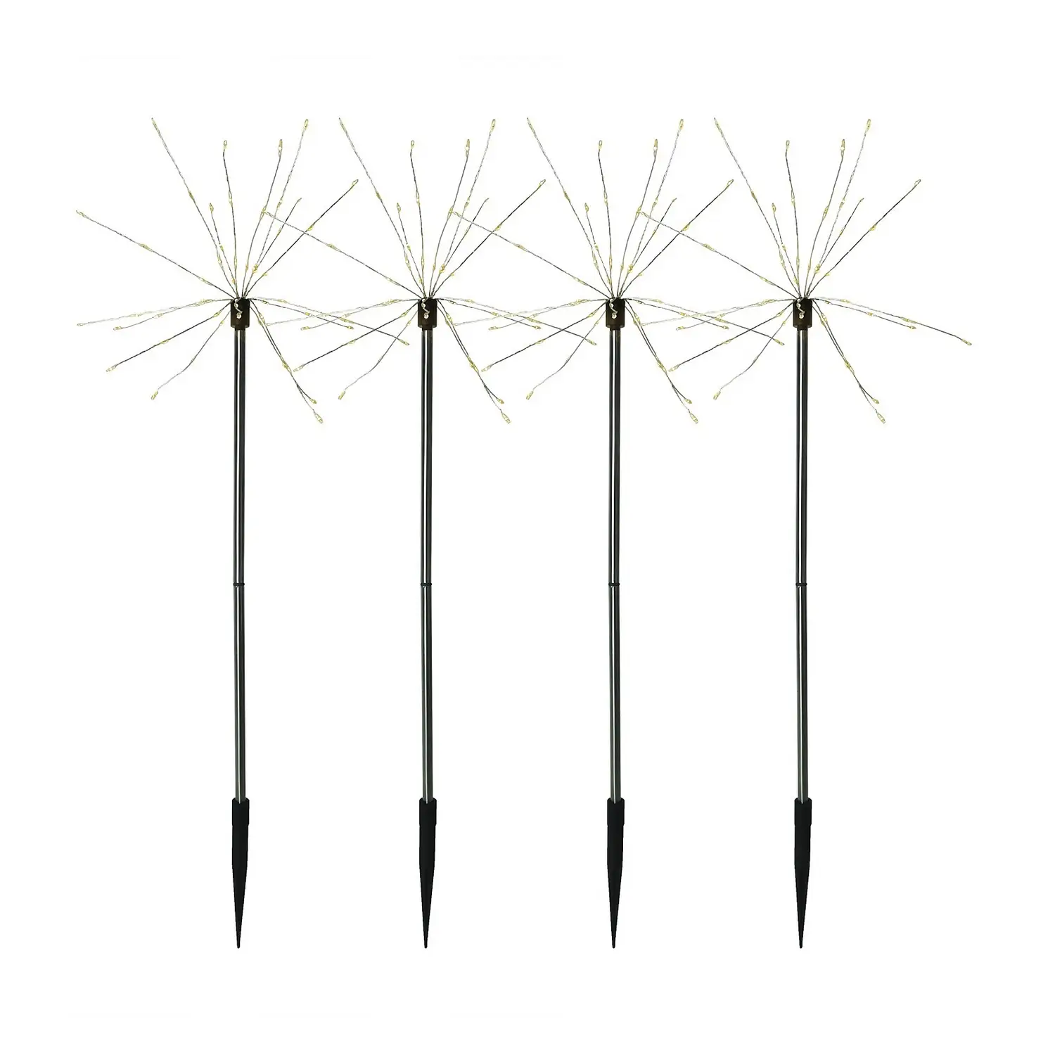 Homebase Edit 4 Starburst Solar Stake Lights 4 Homebase Edit 4 Starburst Solar Stake Lights - Image 2