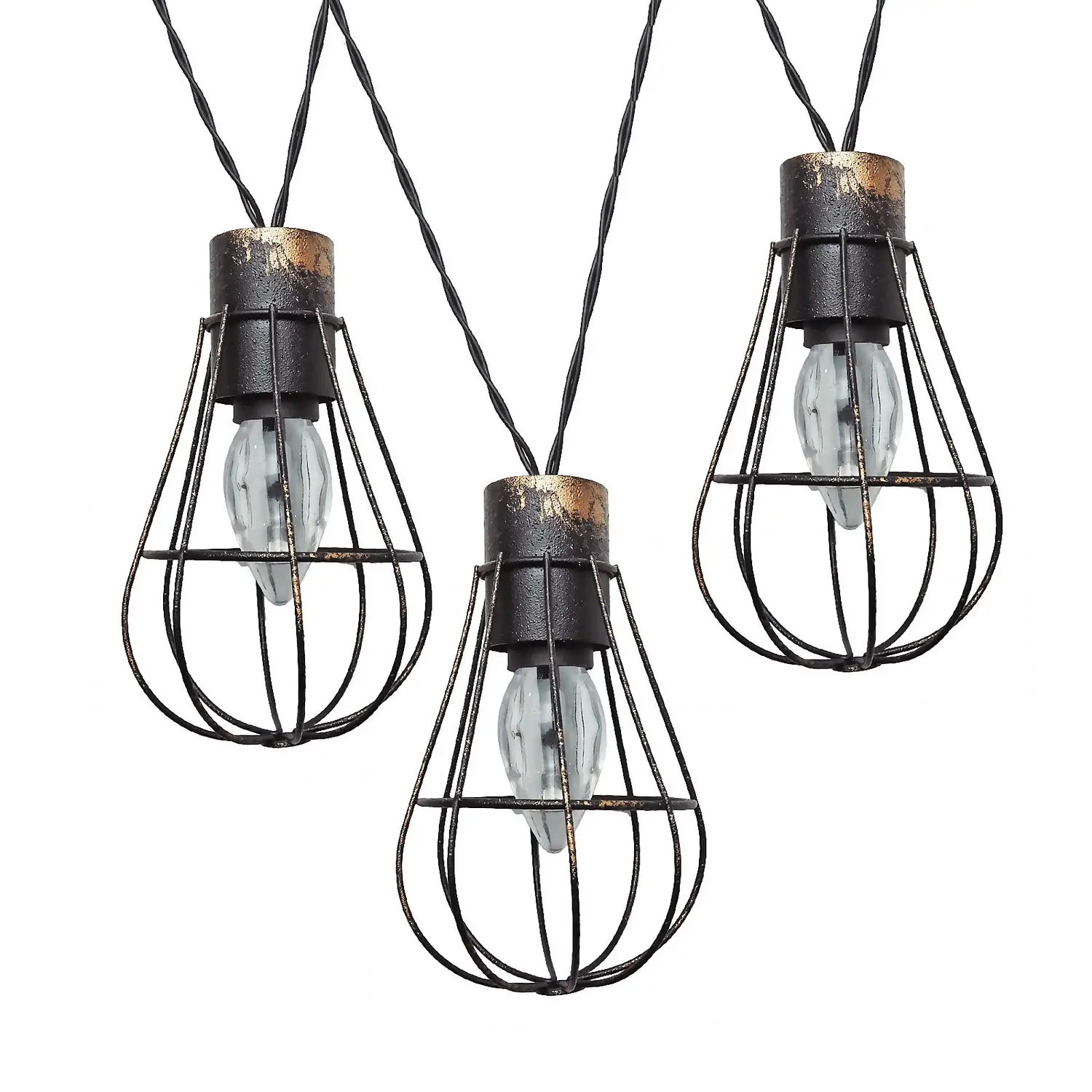 Homebase Edit 10 Metal Solar Cage Lights 5 Homebase Edit 10 Metal Solar Cage Lights - Image 3