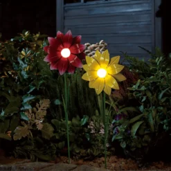 Homebase Edit Mini Flower Solar Stake Light (Assorted Colours) -EGLO SALES 13965914 1685002424400891