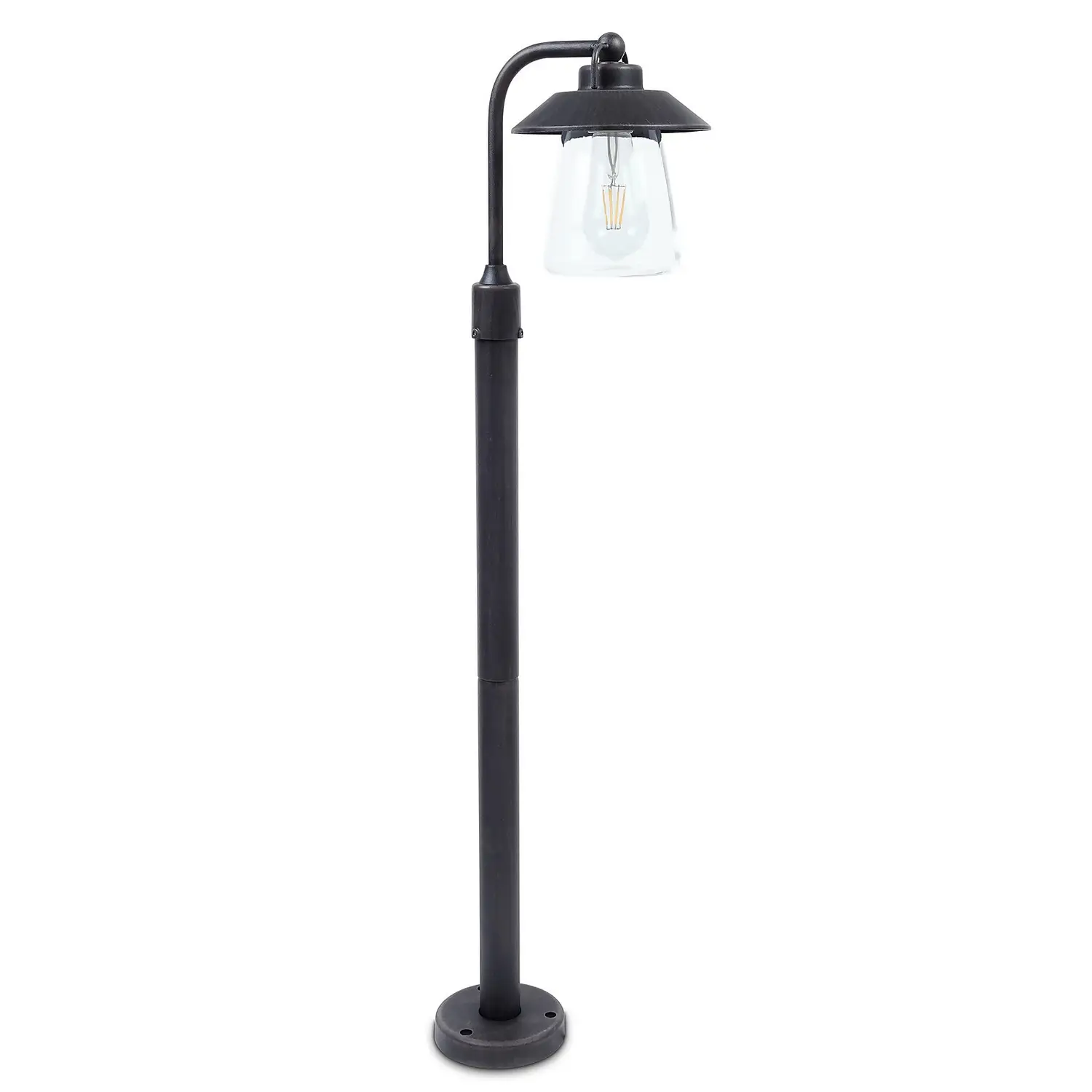 Lutec Cate E27 Outdoor Bollard Light - Black With Rust Effect 4 Lutec Cate E27 Outdoor Bollard Light - Black With Rust Effect - Image 2
