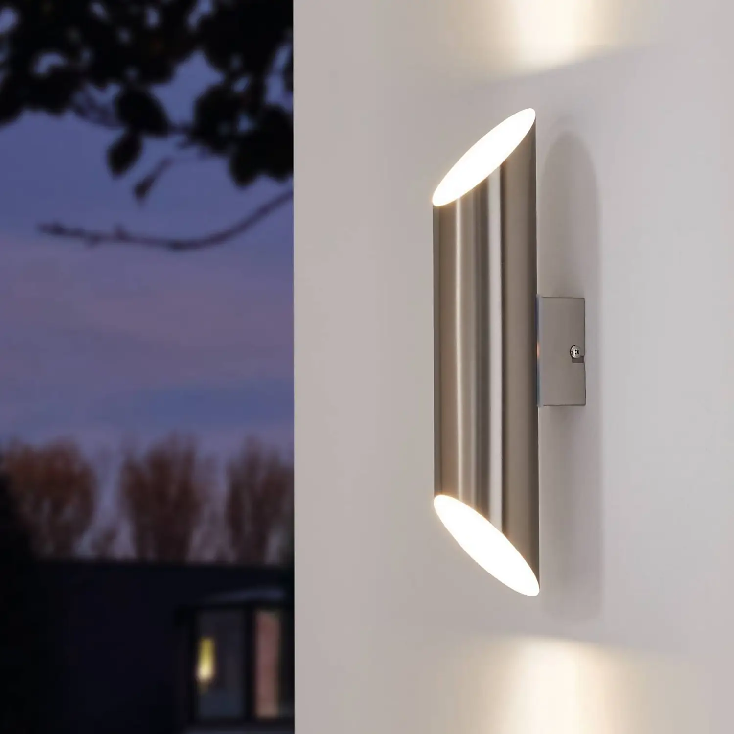 Eglo Agolada Outdoor LED Wall Light - Stainless Steel 3 Eglo Agolada Outdoor LED Wall Light - Stainless Steel
