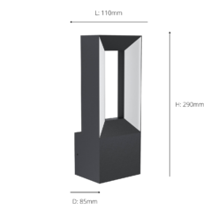 Eglo Riforano Outdoor LED Wall Light -EGLO SALES 14222380 6055020562845224
