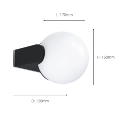 Eglo Rubio Outdoor Wall Light -EGLO SALES 14222383 1515020562761332